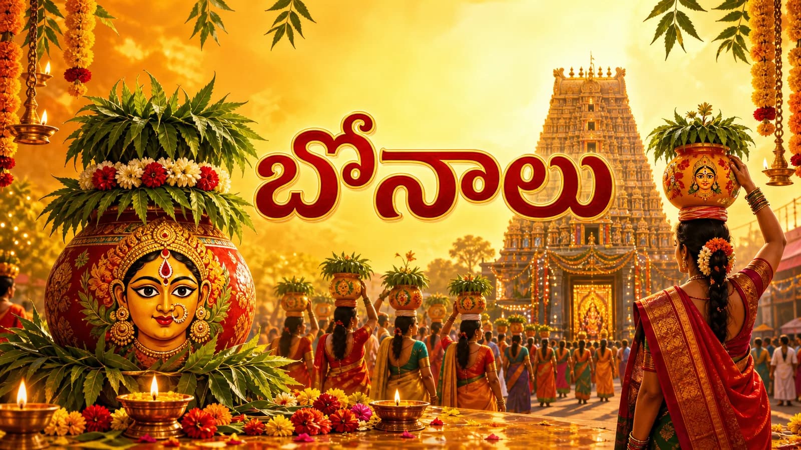 Bonalu Illustration