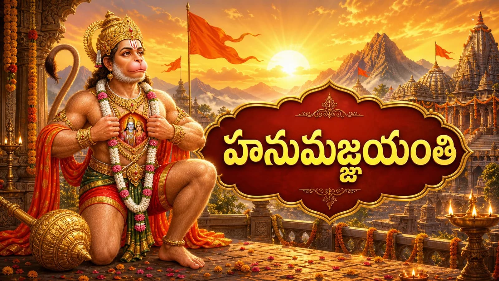 Hanuman Jayanti Illustration