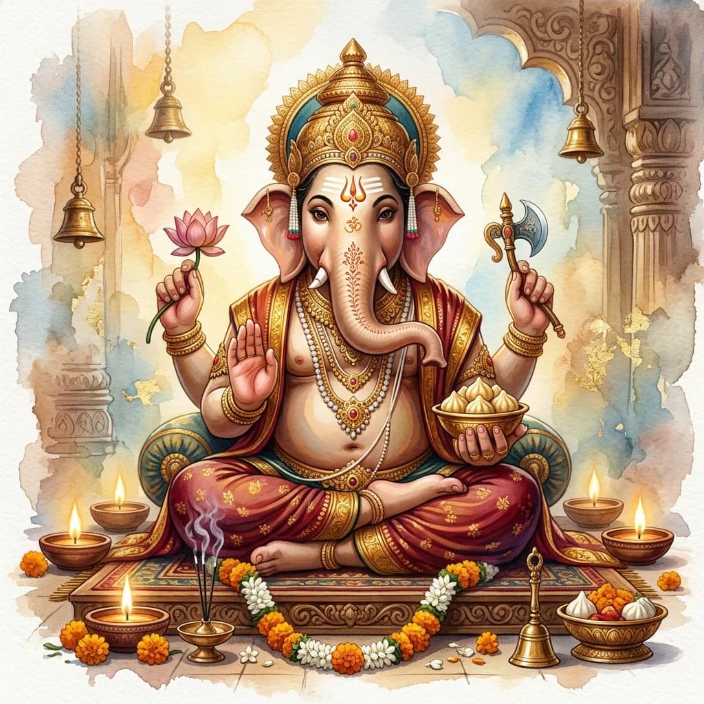 Vinayaka Chavithi Illustration