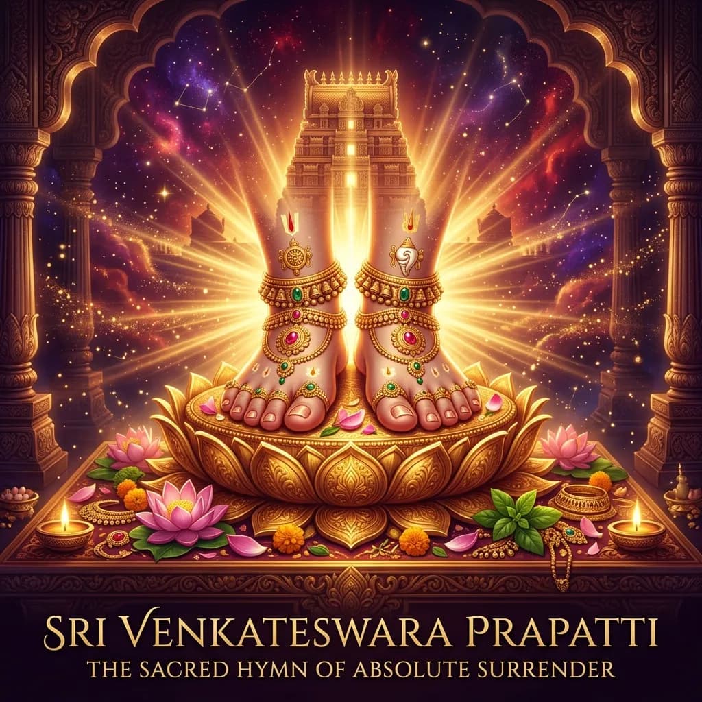 Divine artwork representing Sri Venkateswara Prapatti